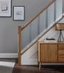 Solid White Oak Elements Handrail for Glass Panel 8mm